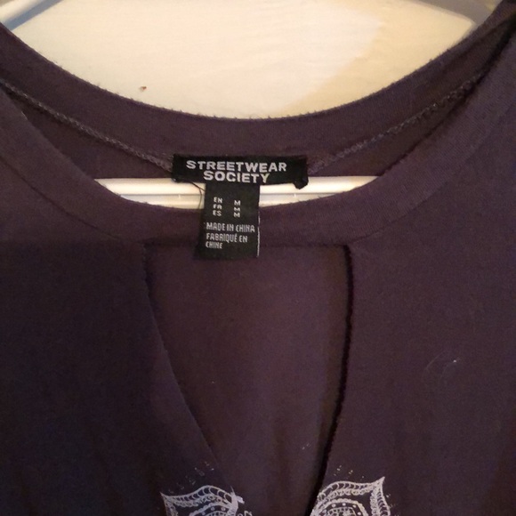 Loose fitting tank. Moons and mandalas. Dark grey - Picture 2 of 2